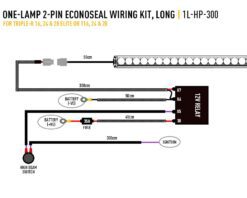 Alternative view of Καλωδίωση μονής λάμπας με διακόπτη (High Power, 12V 2Pin Econoseal)