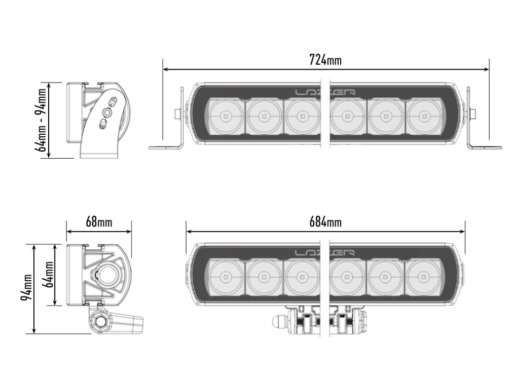 T16 Evolution (684mm / 27") 16544 Lumens - Image 5