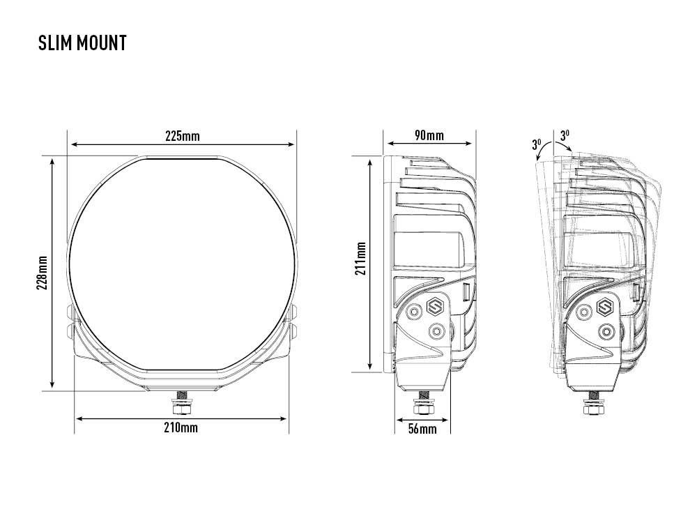 Sentinel Elite 9" - Μαύρο (Με φώτα θέσης) 15232 Lumens - Image 7