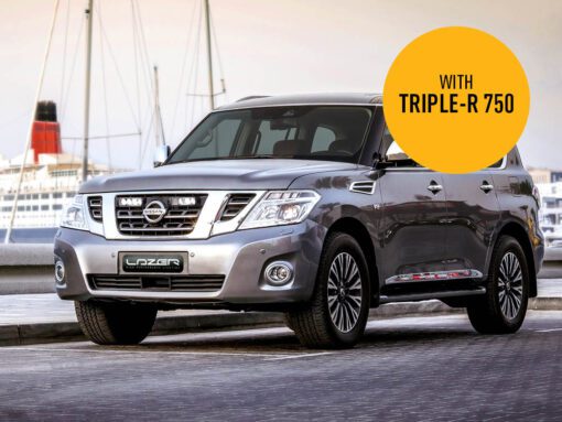 Σέτ γρίλιας για Nissan Patrol Y62 (2018 – 2019) με Triple-R 750 Std (Με Φώτα θέσης) 9240 Lumens