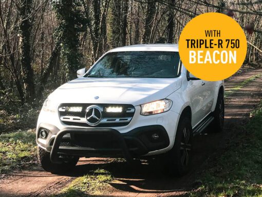 Σέτ τοποθέτησης γρίλιας για Mercedes X-Class (2017+) με Triple-R 750 με Φώτα θέσης και Φάρο 10800 Lumens
