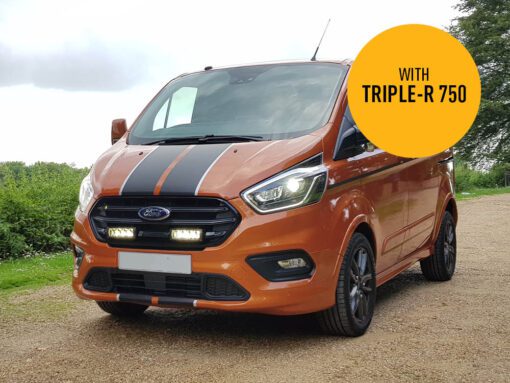 Σέτ τοποθέτησης γρίλιας για Ford Transit Custom (2018-2022) με Triple-R 750 Std (Με Φώτα θέσης) 9240 Lumens